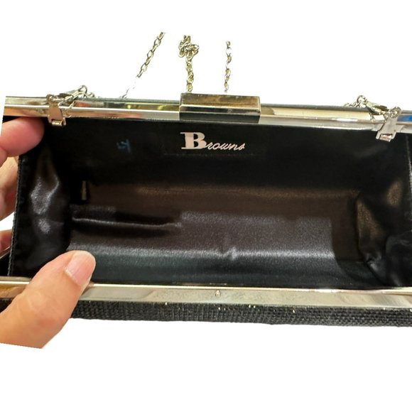 SPARKLE! BROWN'S SWAROVSKI ENCRUSTED EVENING BAG - Picture 8 of 14